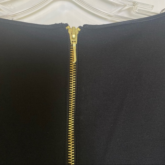 Juicy Couture Little Black Dress ruffle flounce hem above the knee Sz M Classic - Picture 3 of 5